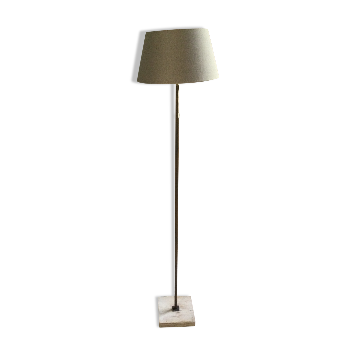 Wooden floor lamp