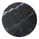 Tulip Knoll pedestal table in black Marquina marble, by Eero Saarinen