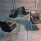 4 vintage design dining chairs in black leather mauser werke germany 1960s