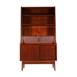 Vintage Danish retro office desk in 60s teak