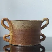 Artisanal vintage stoneware bowl
