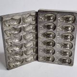 Set of two old chocolate molds "Letang et fils" Paris, 26 cm