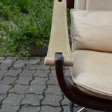 Ake fribytter for nelo sweden swivel leather lounge chair