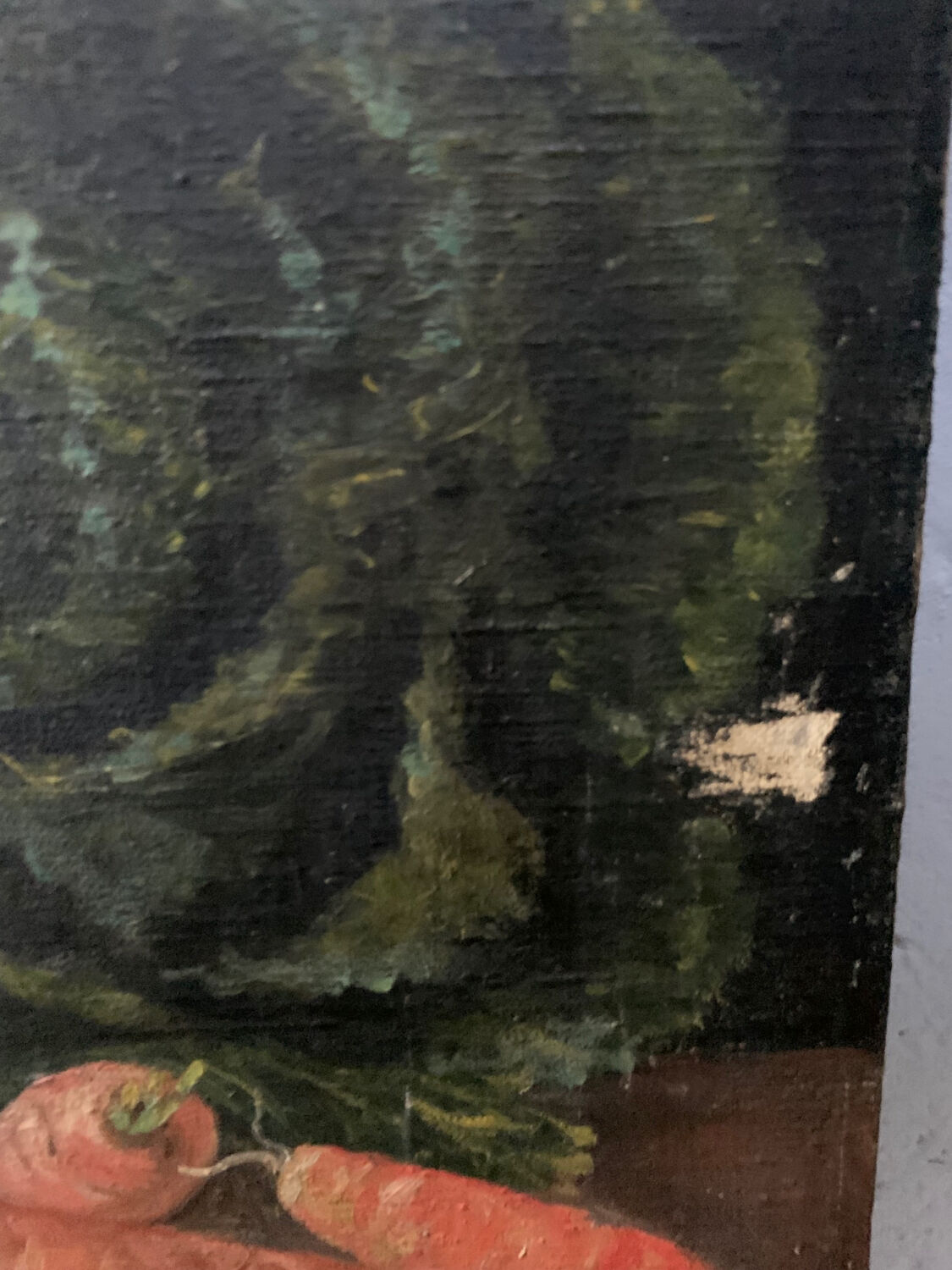 Still life with cabbage old painting