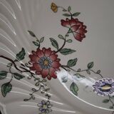 Set of 11 flat plates KG Lunéville Service Fleurs des Indes