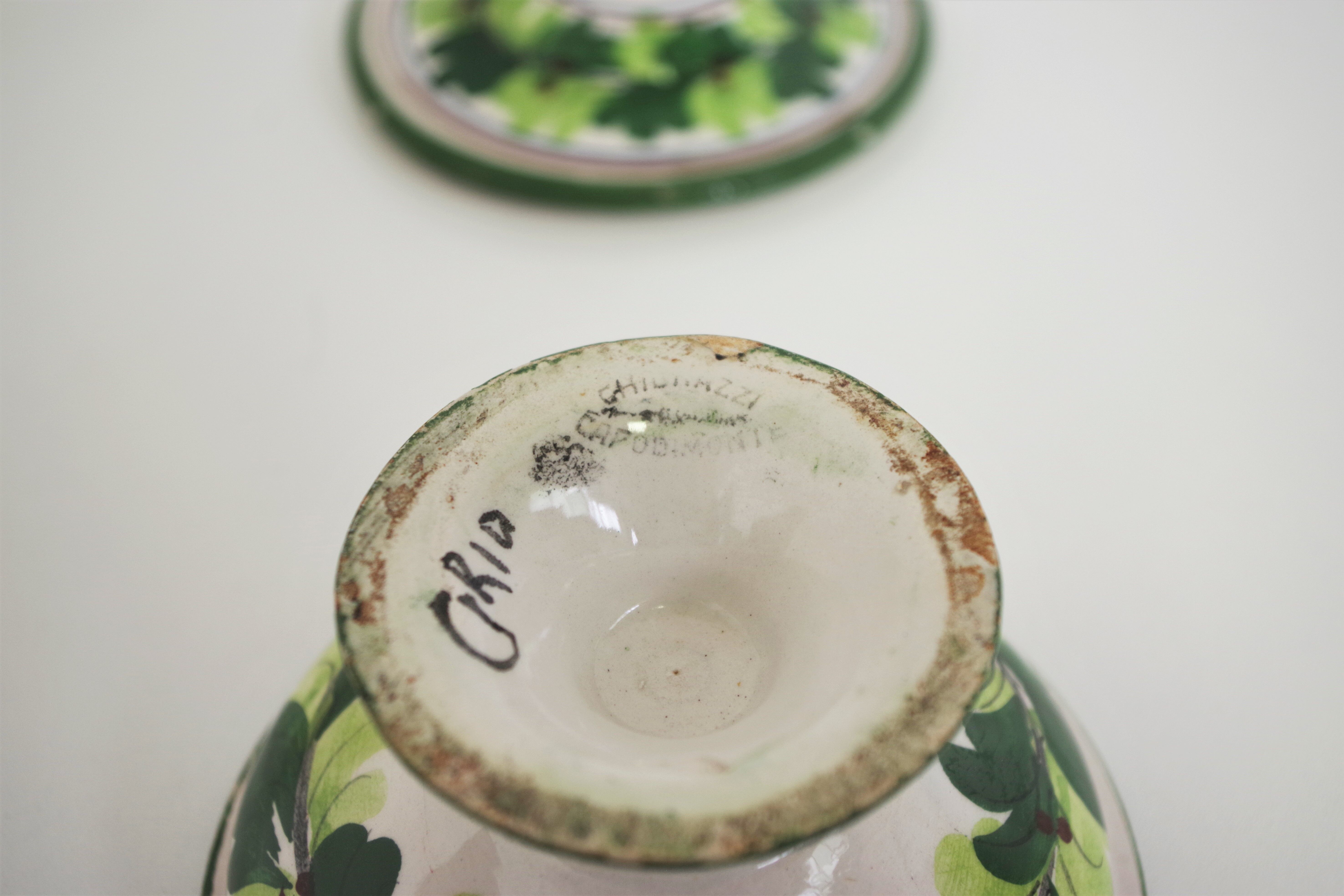 Assiette bonbon de capodimonte, 1960
