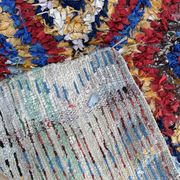Tapis Marocain Boucherouite coloré - 88 x 158 cm