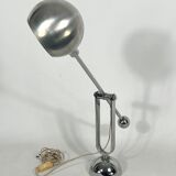 Mid-century Modern Italian chrome counterweight table lamp from 70s