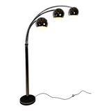 Vintage 70'S Italian lily of the valley floor lamp in chromed metal