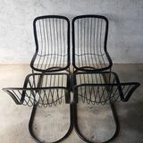 Set of 4 vintage Cidue chairs Italy 70s