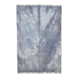 5x7 distressed gray blue hemp carpet232x156cm