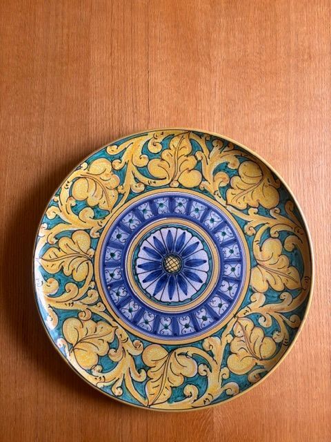 Assiette sicilienne motif "soleil"