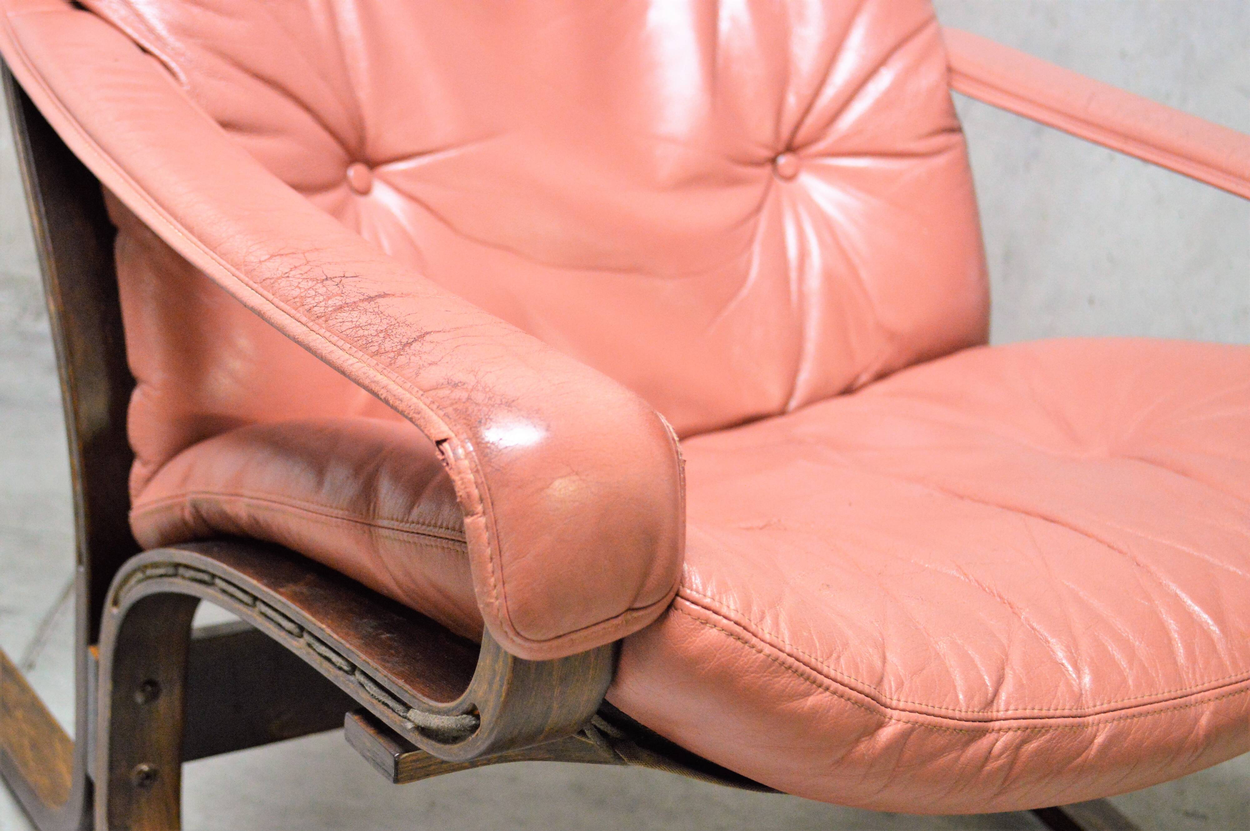 Armchair siesta leather by Ingmar Relling for Westnofa