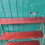 LIBRARY SHELF 1960 REMOVABLE 5 LEVELS OF METAL SIDE SHELF