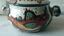 Soupiere ceramic broth vallauris decor vintage fish