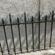 Set of 4 barriers old cloture iron grid