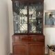 Library with English mahogany secretary.