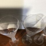 4 crystal champagne flutes from bacchus
