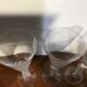 4 crystal champagne flutes from bacchus
