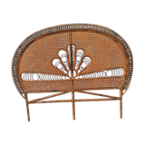 Tête de lit en rotin modèle peacock