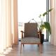 Scandinave armchair black granola zig zag modern design