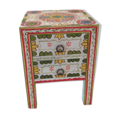 Bedside cabinet table painted on bous