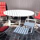 Vintage "triconfort" garden pool lounge
