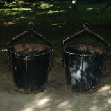 2 old industrial pot hiders 1 m
