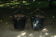 Set of 2 old industrial pot covers for planters, 1 m.
