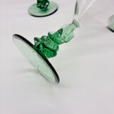 6 crystal champagne cocktail glasses, Luminarc France