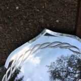 Miroir biseauté et ciselé 27x33cm