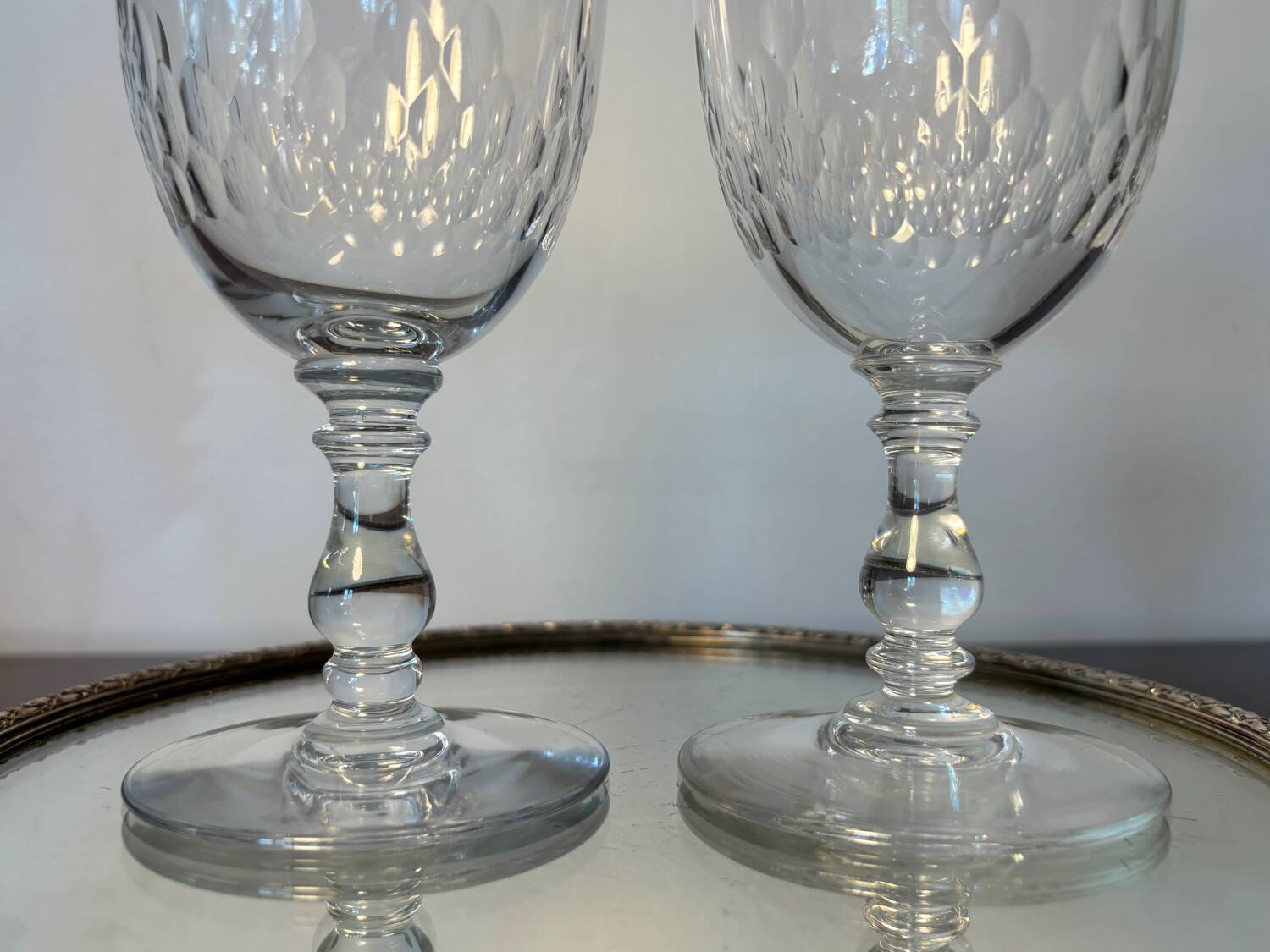 2 verres à eau Baccarat m. Richelieu