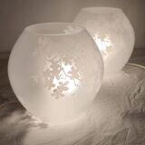 Par des lampes en cristal. Espagne, années 1990.