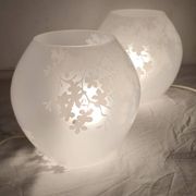 Par de lámparas de cristal. España, 1990s.