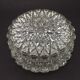 French Mid-Century Round Clear Cut Glass Ceiling Light Replacement Shade