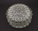 French Mid-Century Round Clear Cut Glass Ceiling Light Replacement Shade