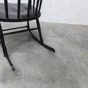 Grandessa rocking chair in black beech by Lena Larsson 1960 for Nesto