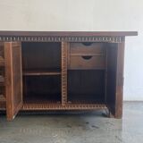 Buffet espagnol en bois massif, Espagne, années 1960