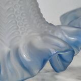 2 blue swan collar sconces