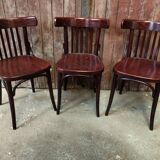 Turned wood bistro chair