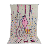 Colorful diamond berber carpet 254 x 147 cm