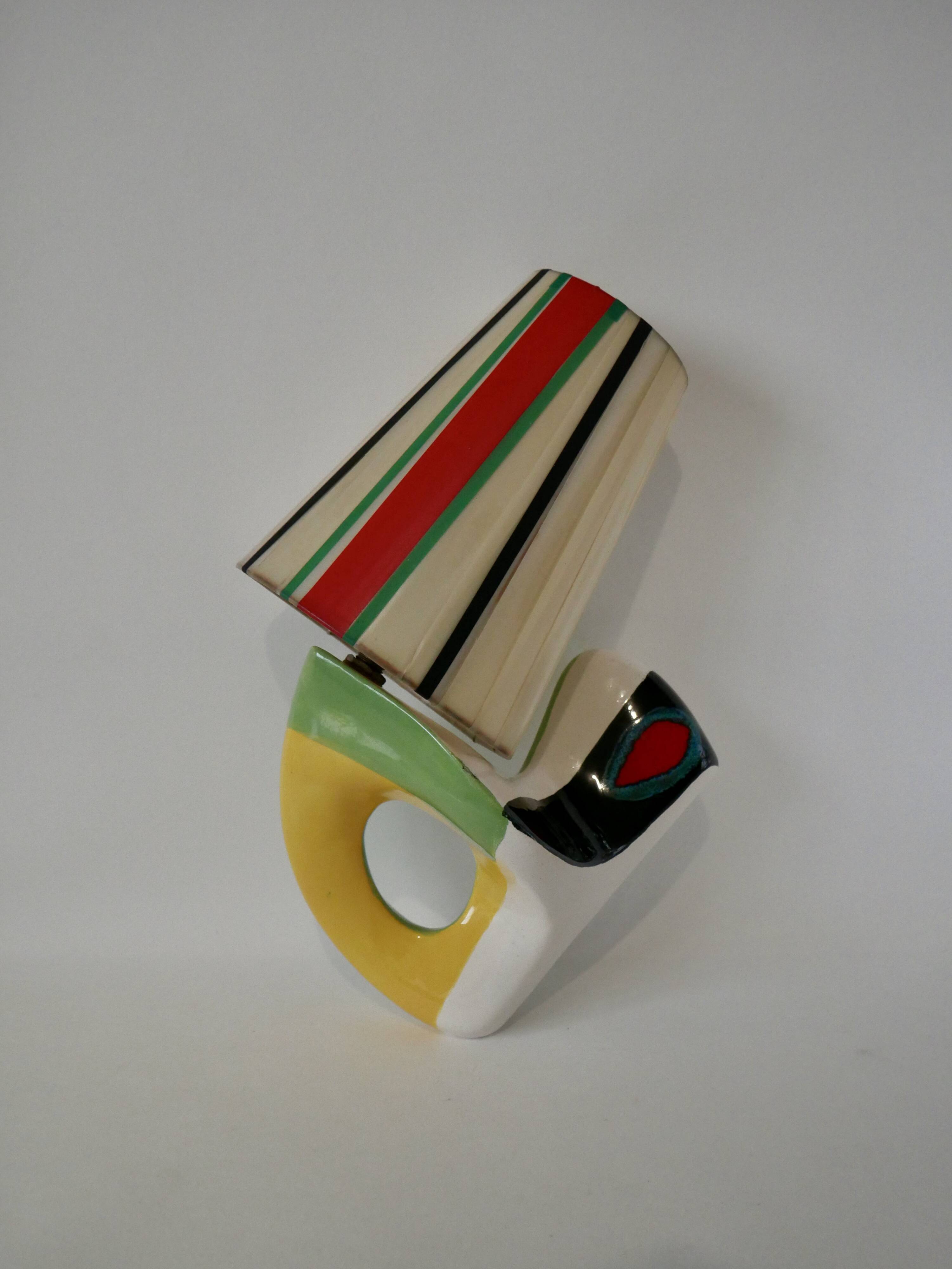 Mid-century design ceramic wall lamp circa 1950
