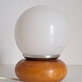 Wooden bedside lamp