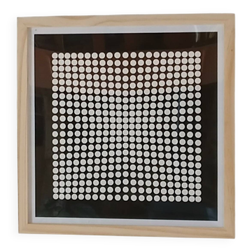 Victor Vasarely deep kinetic silkscreen C3