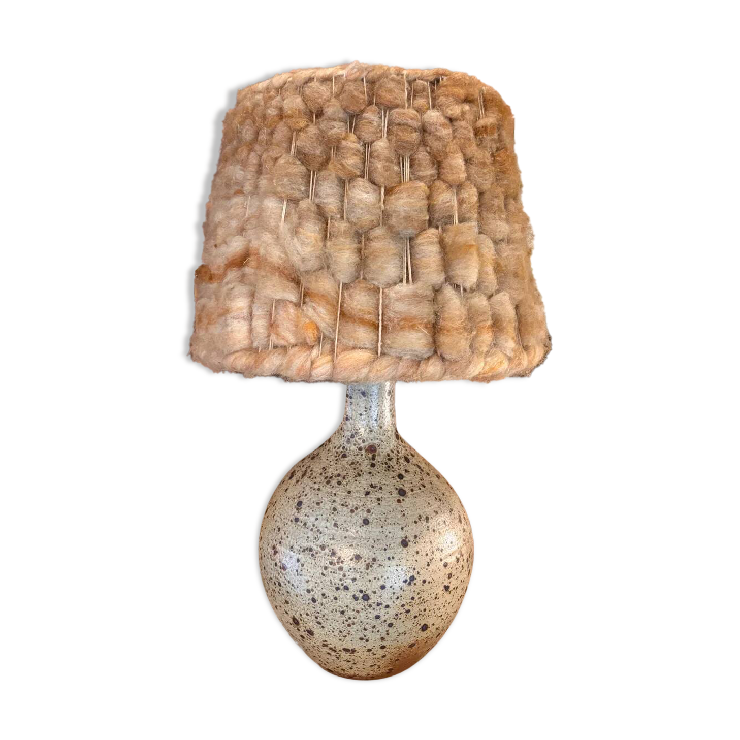 Large vintage stoneware lamp