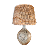Grande lampe en grès vintage