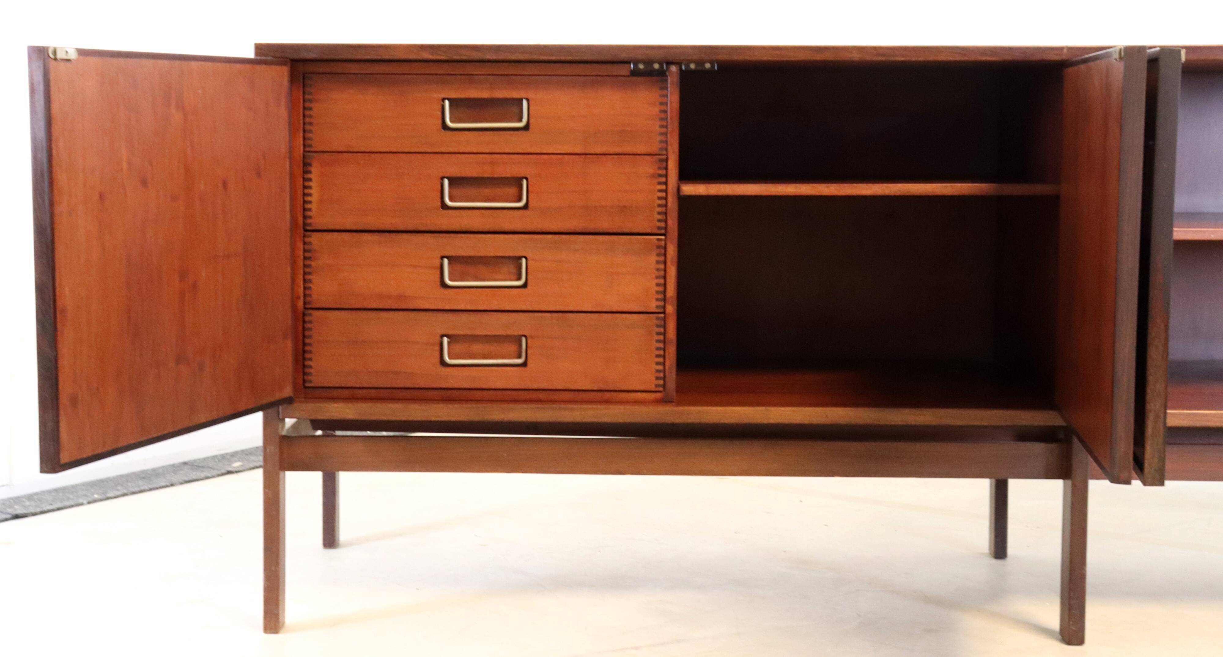 Vintage mid century sideboard xl "roggentin" | 220 cm