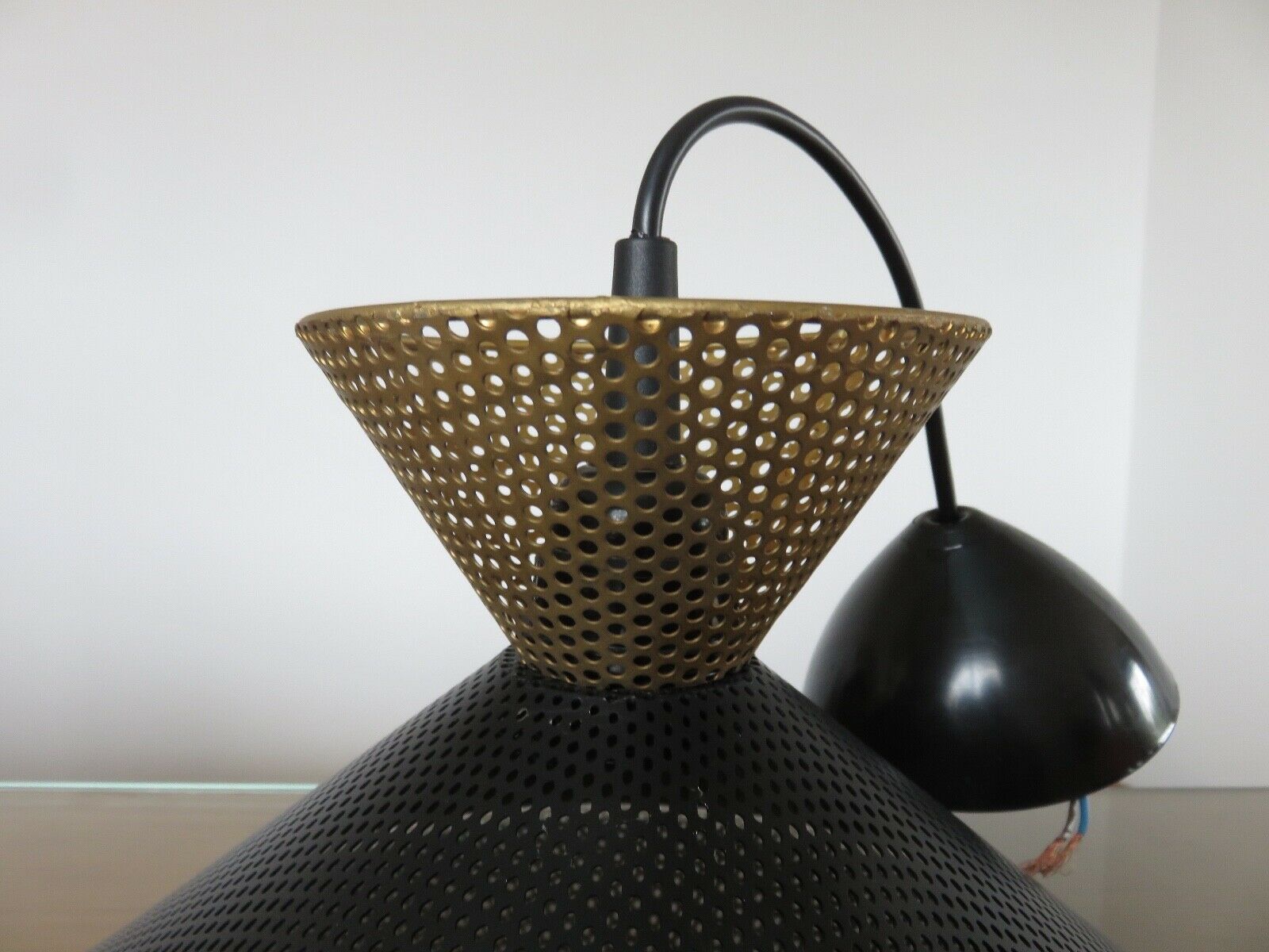 Hanging Diabolo perforated metal 60s 70s