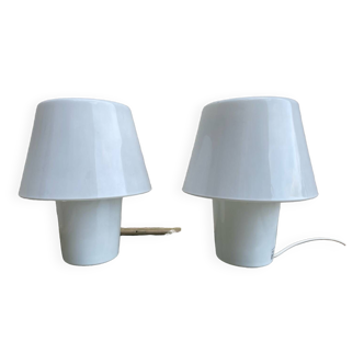 2 vintage ikea mushroom lamps