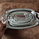 Set of 5 metal trays